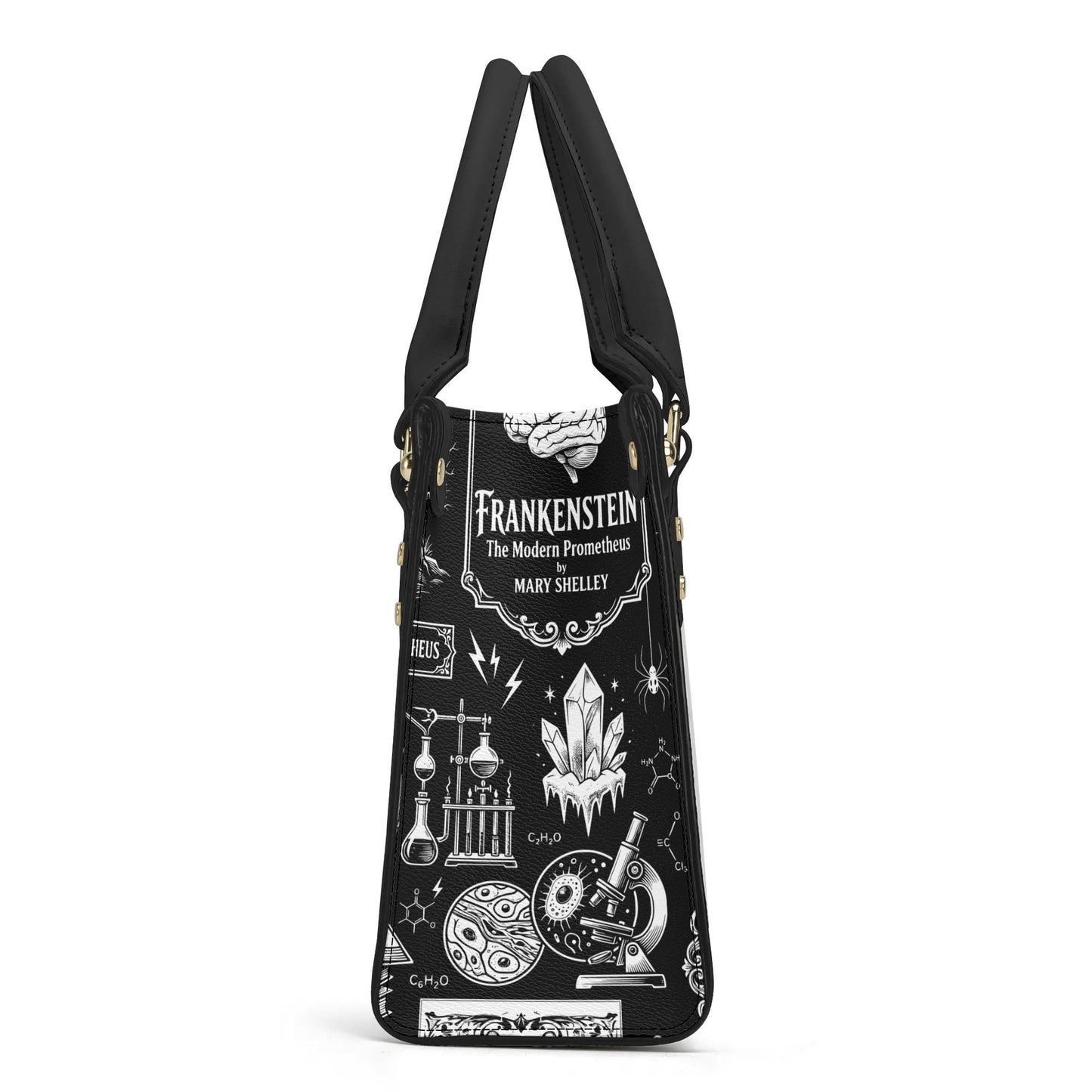 The Modern Prometheus - Bride of Frankenstein Leather HandBag
