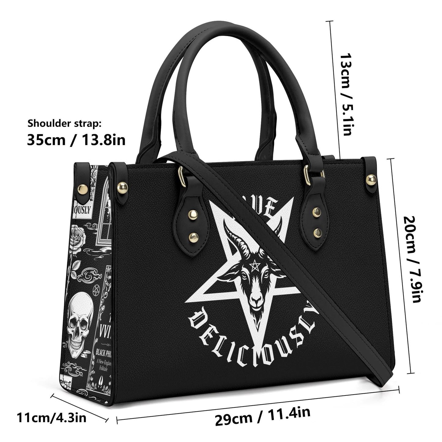 Live Deliciously Leather HandBag