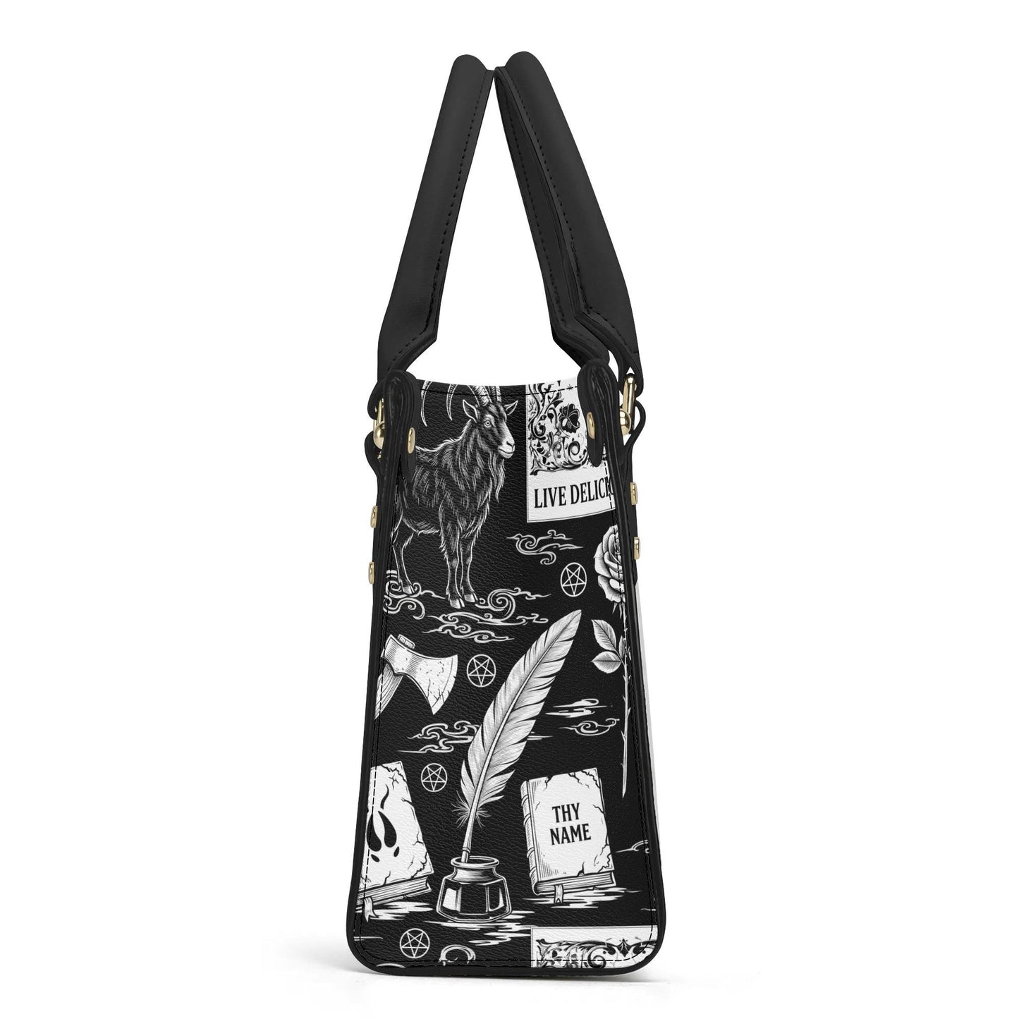 Live Deliciously Leather HandBag