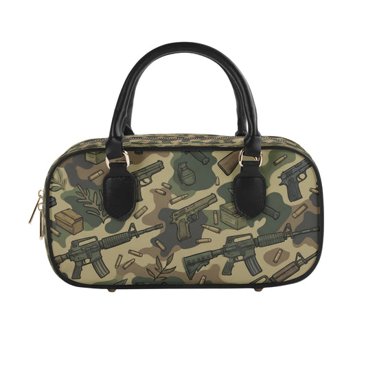 Way of The Gun Camo (green) Leather Shoulder Bag