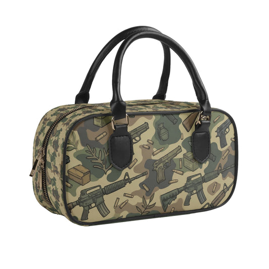 Way of The Gun Camo (green) Leather Shoulder Bag