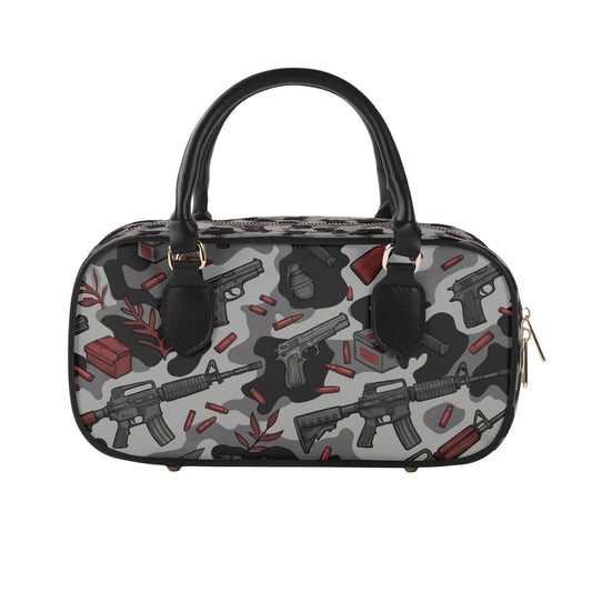 Way of The Gun Camo (red) Leather Shoulder Bag