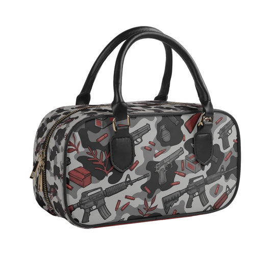 Way of The Gun Camo (red) Leather Shoulder Bag