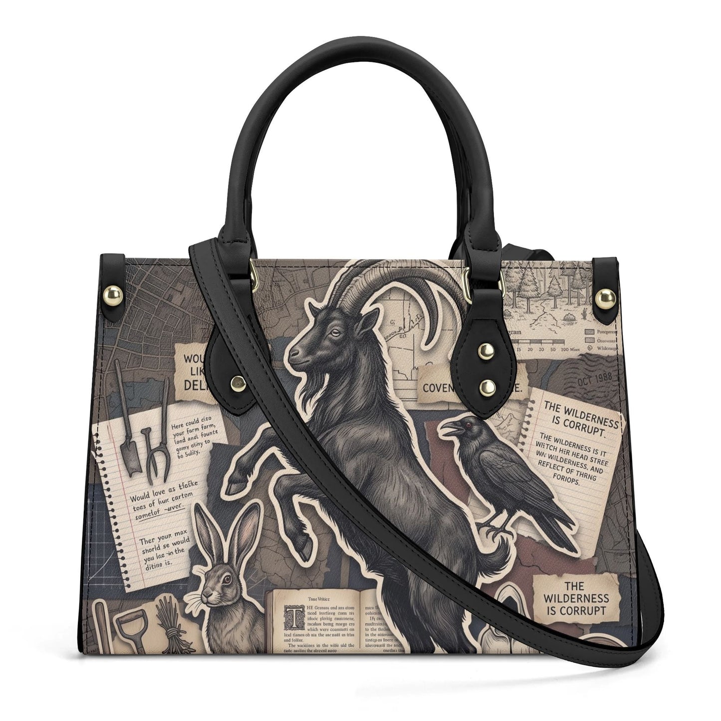 Black Phillip Leather HandBag