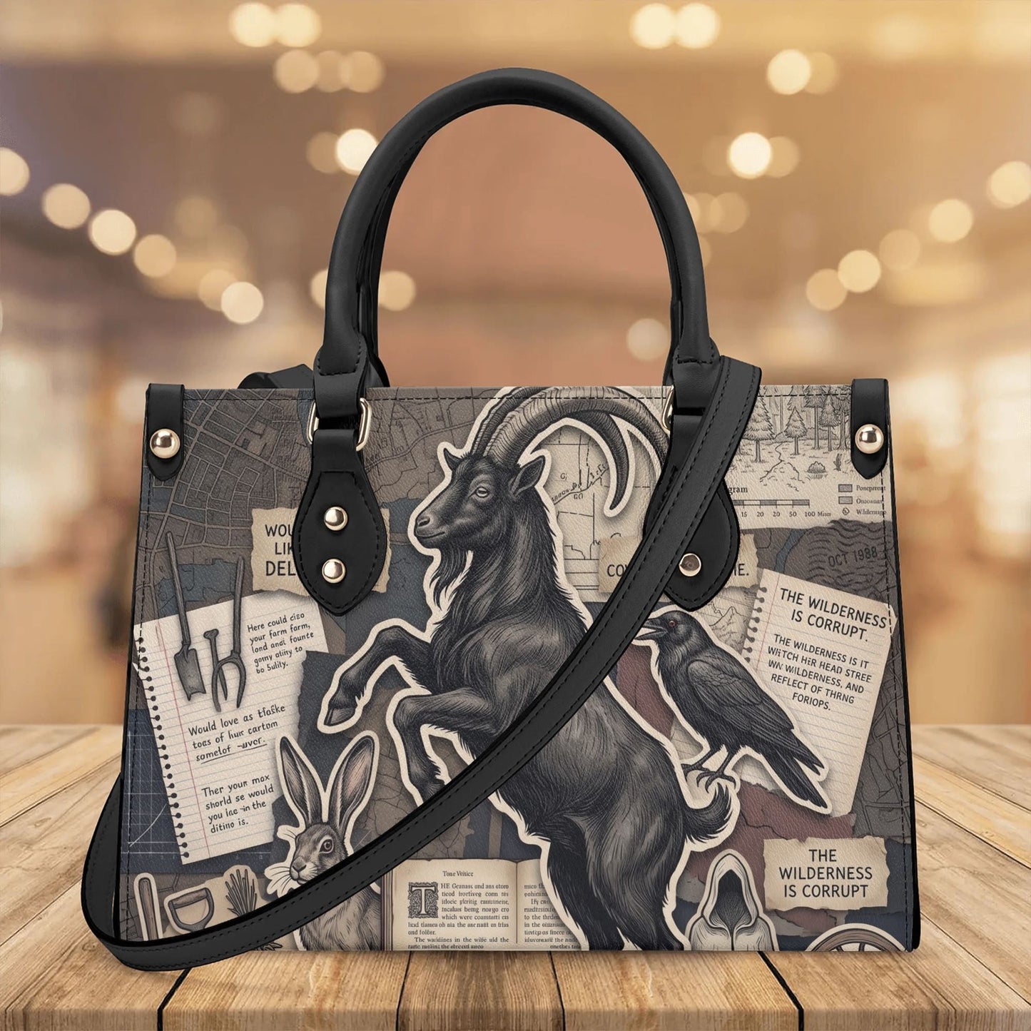 Black Phillip Leather HandBag