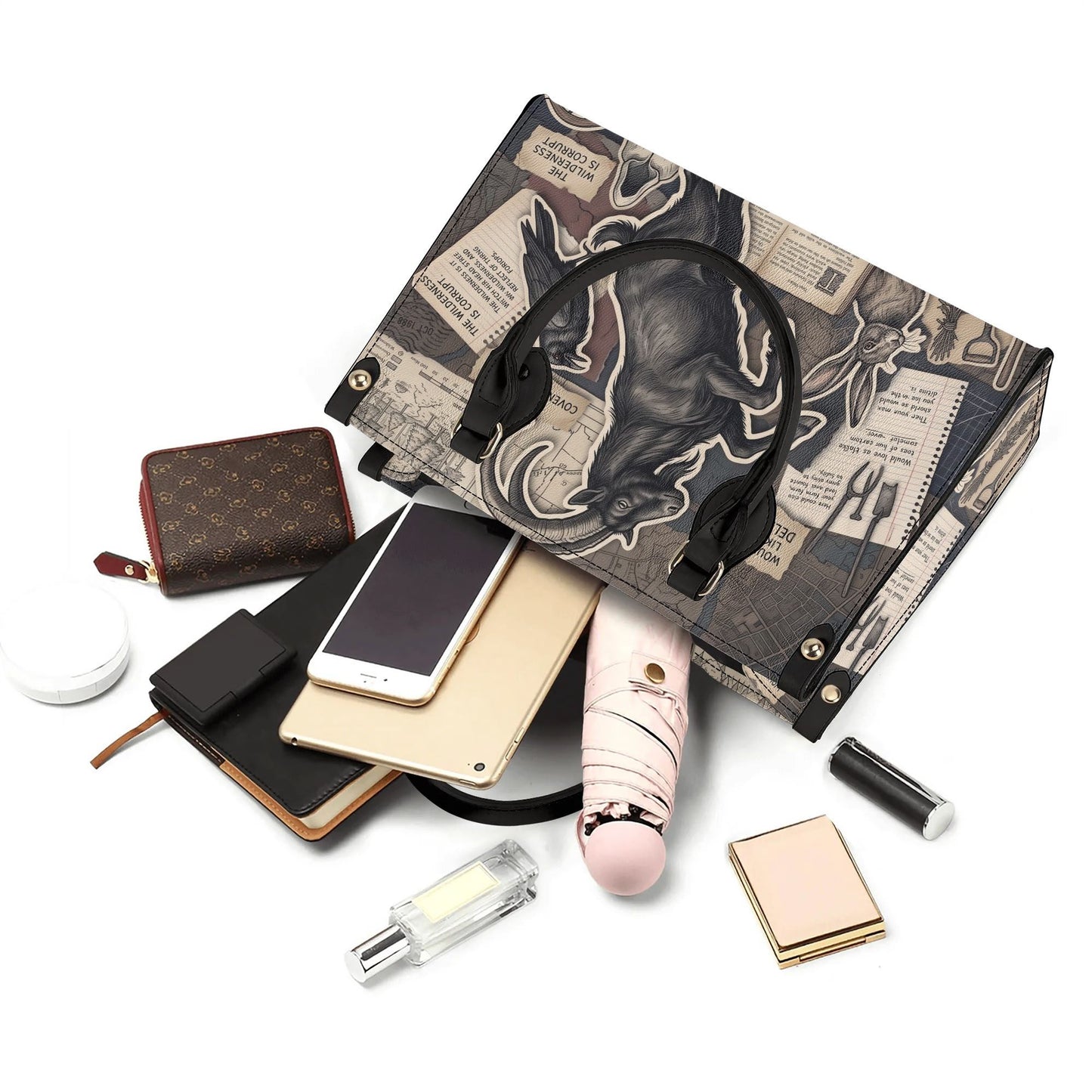 Black Phillip Leather HandBag