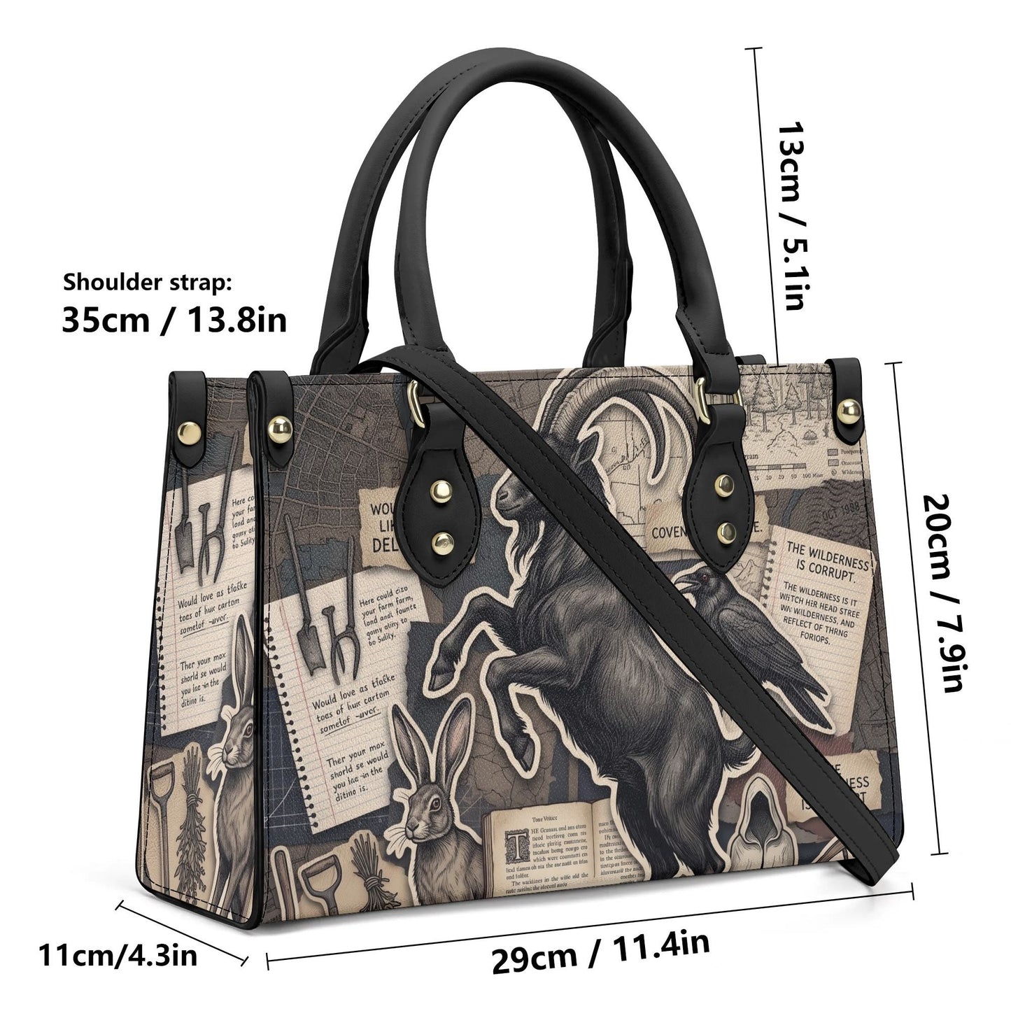 Black Phillip Leather HandBag