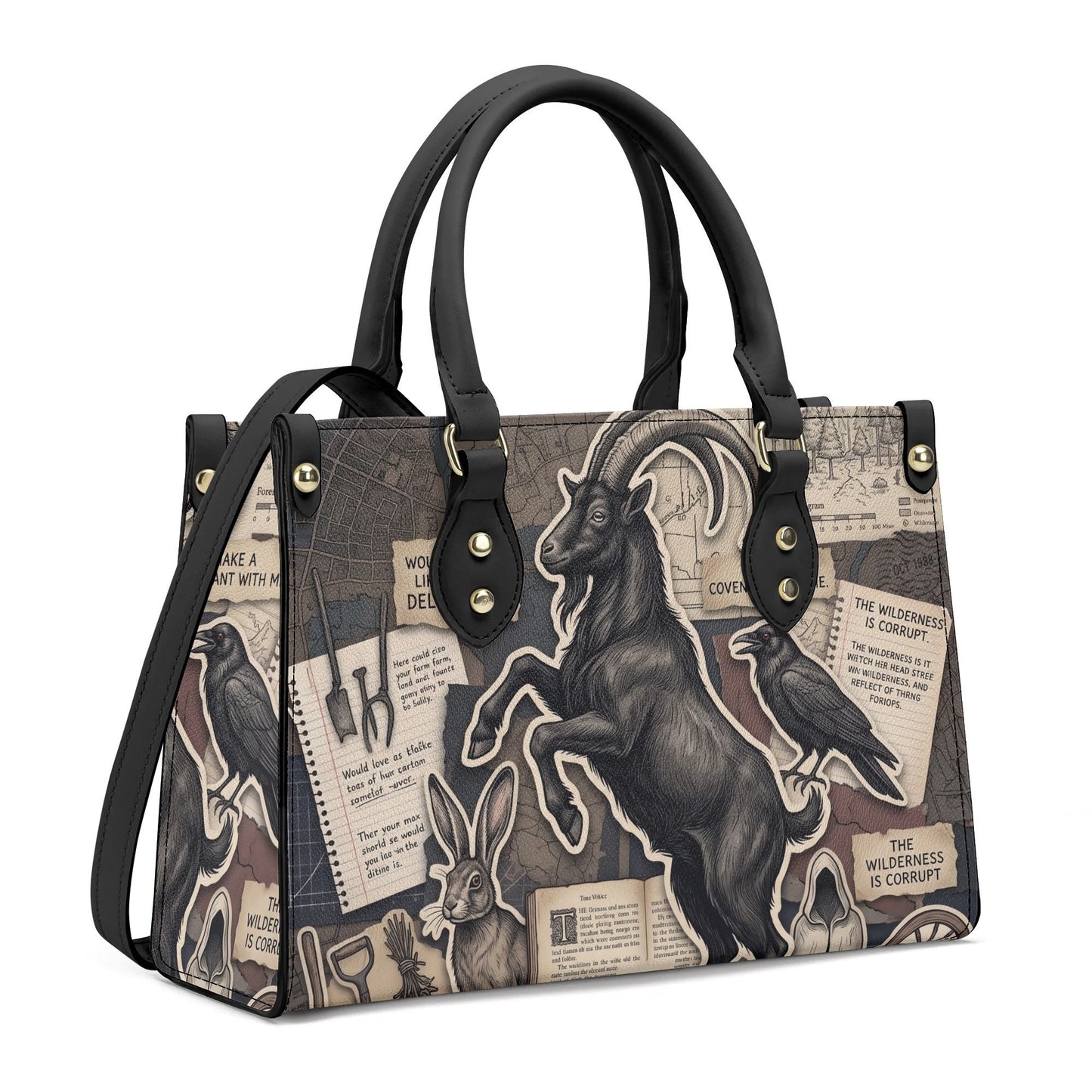 Black Phillip Leather HandBag