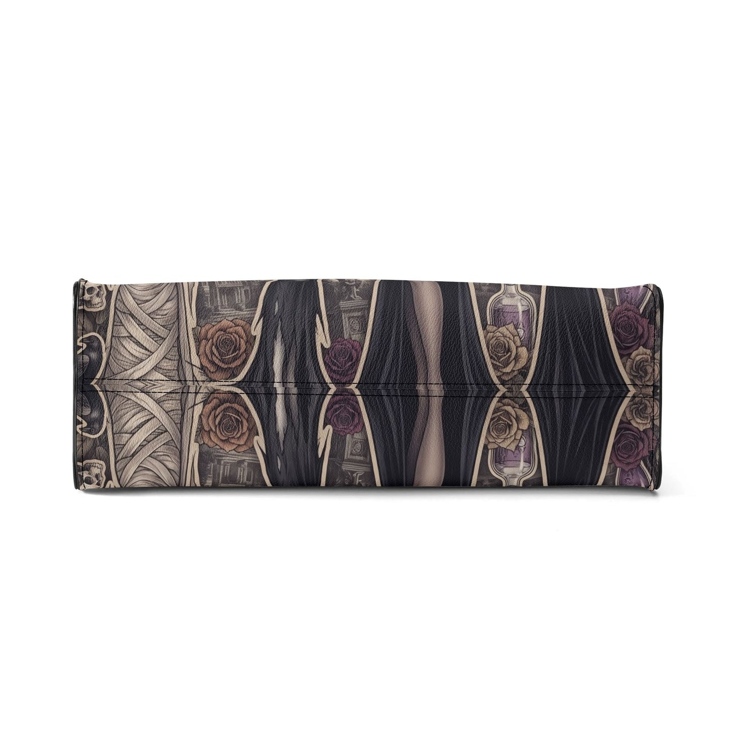 Gothic Queens - Horror Queens Print Leather HandBag