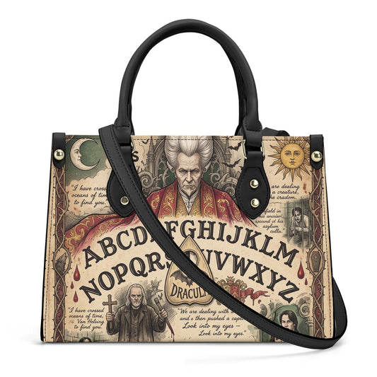 Dracula Inspired Ouija Board Leather HandBag With Shoulder Strap