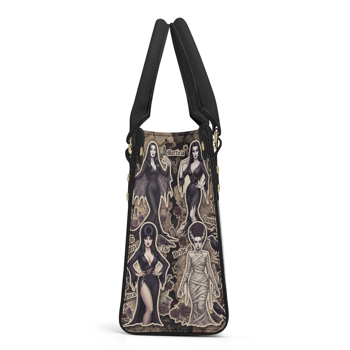 Ghoul Friends - Horror Girls Leather Handbag with Shoulder Strap