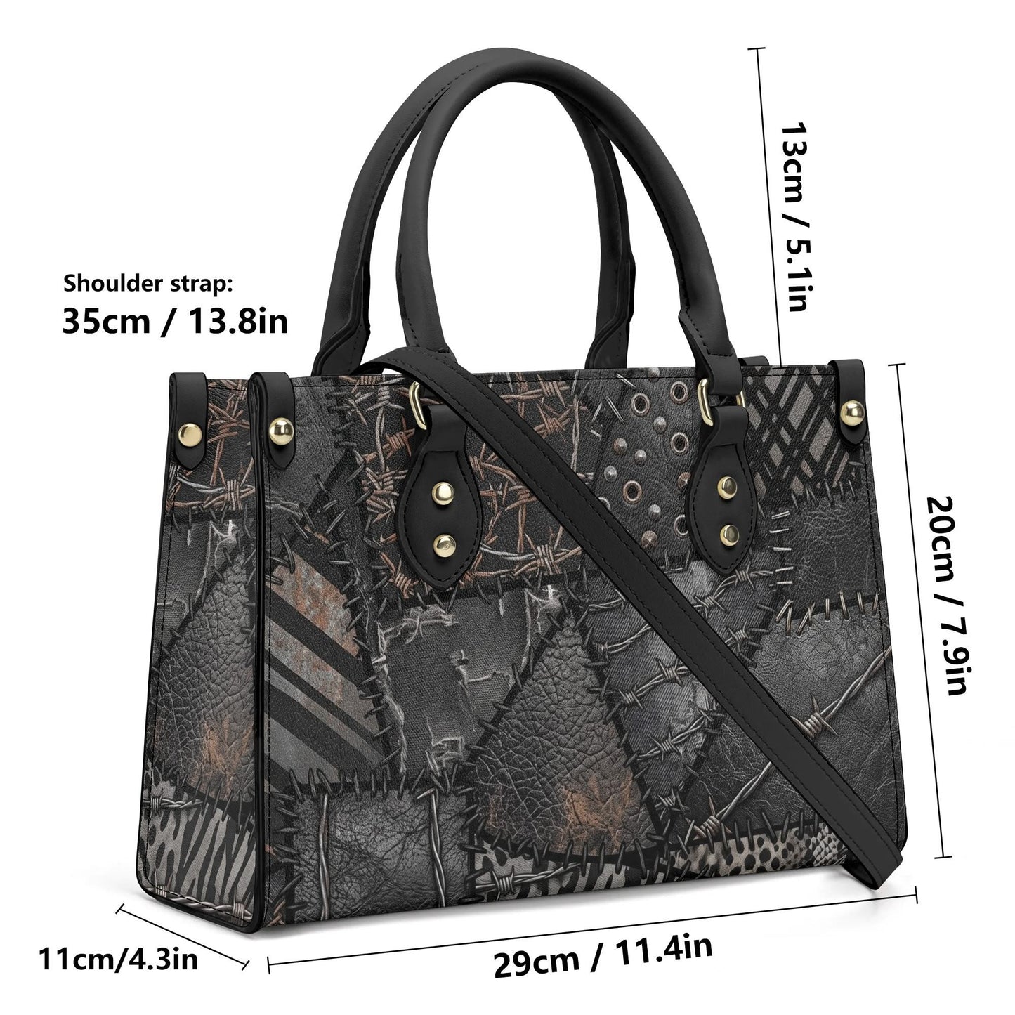 Thunderdome | Leather Handbag With Shoulder Strap