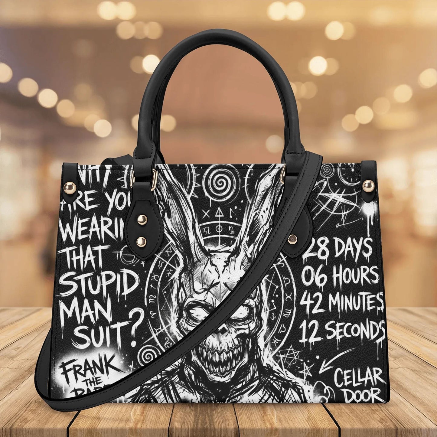 Frank | DarkO Inspired Leather Handbag With Shoulder Strap