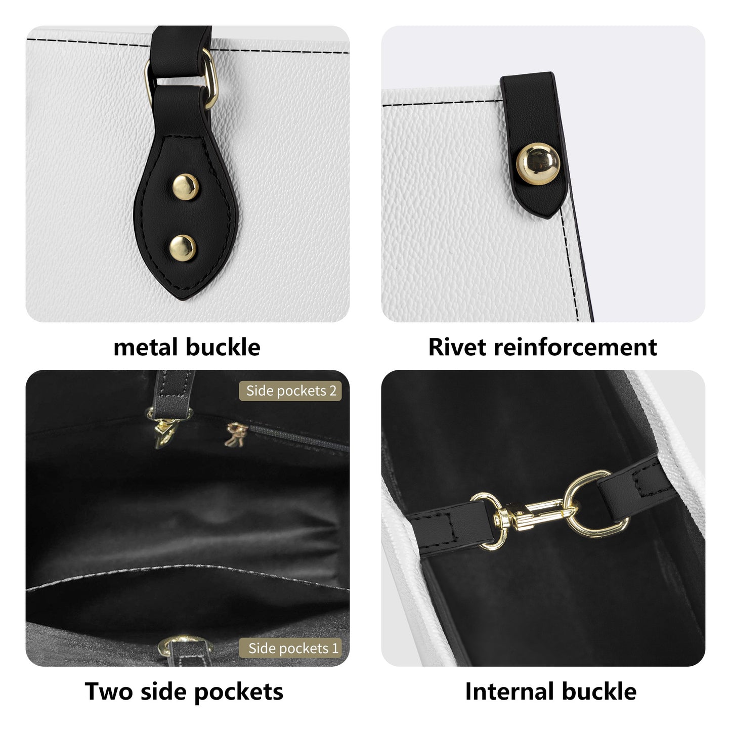 Wednesday | Dahlia Flower Leather Handbag with Shoulder Strap