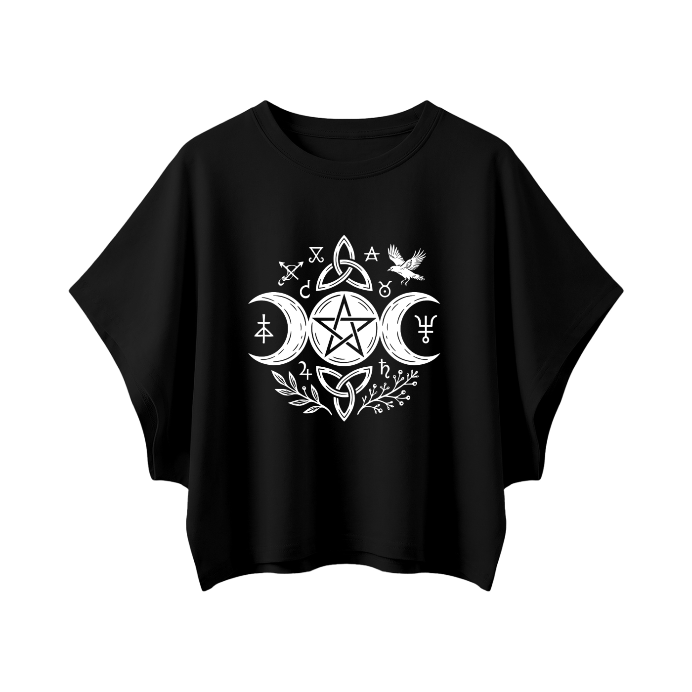 Hekate Cropped Dolman T-Shirt