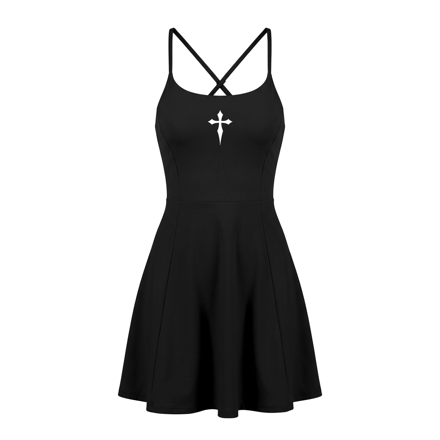 Say Your Prayers Paneled A-Line Dress