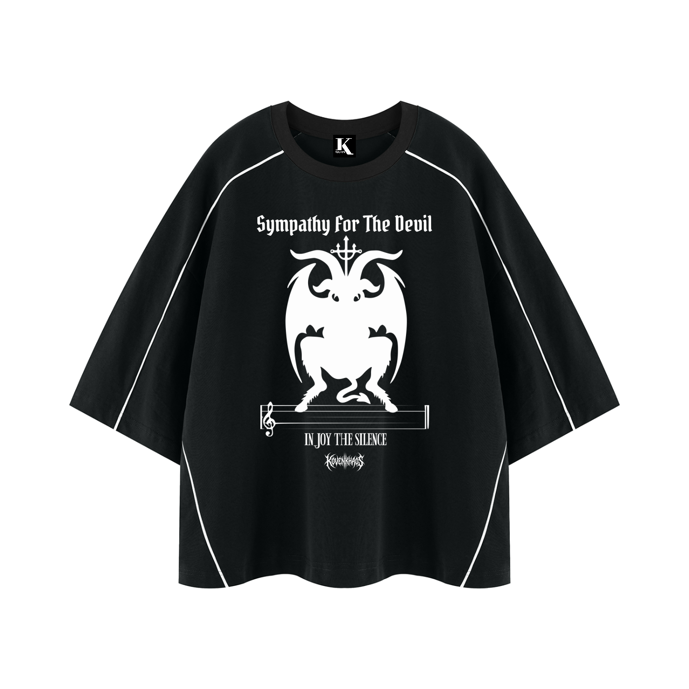 Sympathy For the Devil Unisex Heavyweight Boxy Piping Shirt
