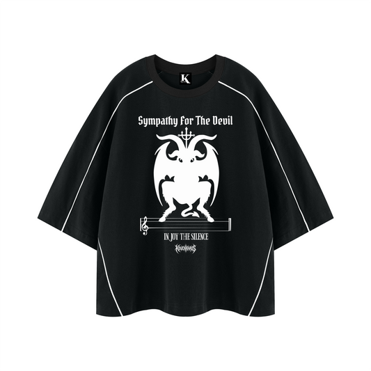 Sympathy For the Devil Unisex Heavyweight Boxy Piping Shirt