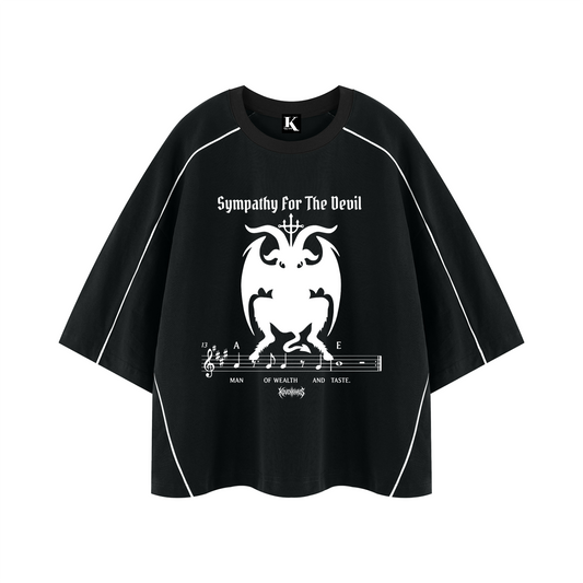 Sympathy For the Devil Unisex Heavyweight Boxy Piping Shirt