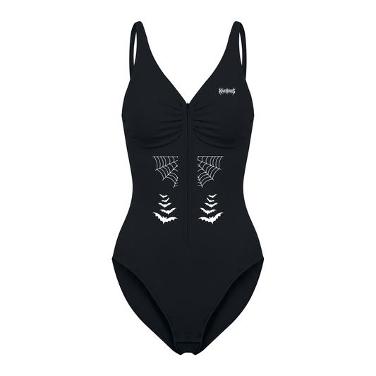 Camazotz Full-Zip Ruched Bodysuit