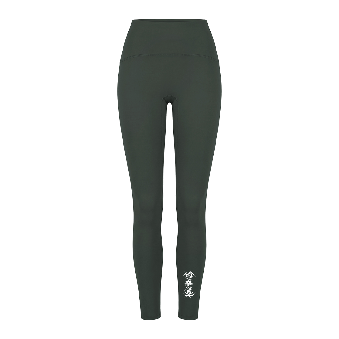 Neo-Noir High-Waisted Ankle Length Yoga Leggings