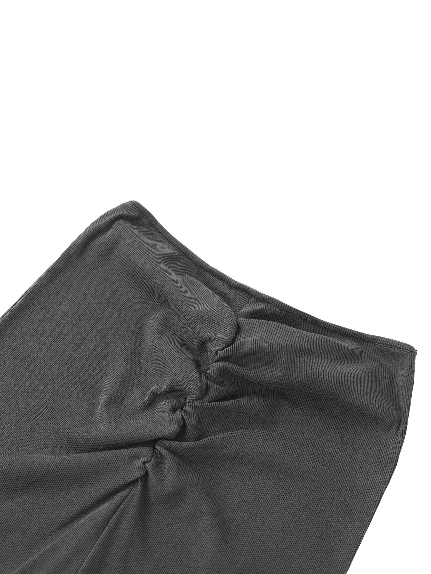 Twin Serpents Dyed Washed Drawstring Maxi Skirt