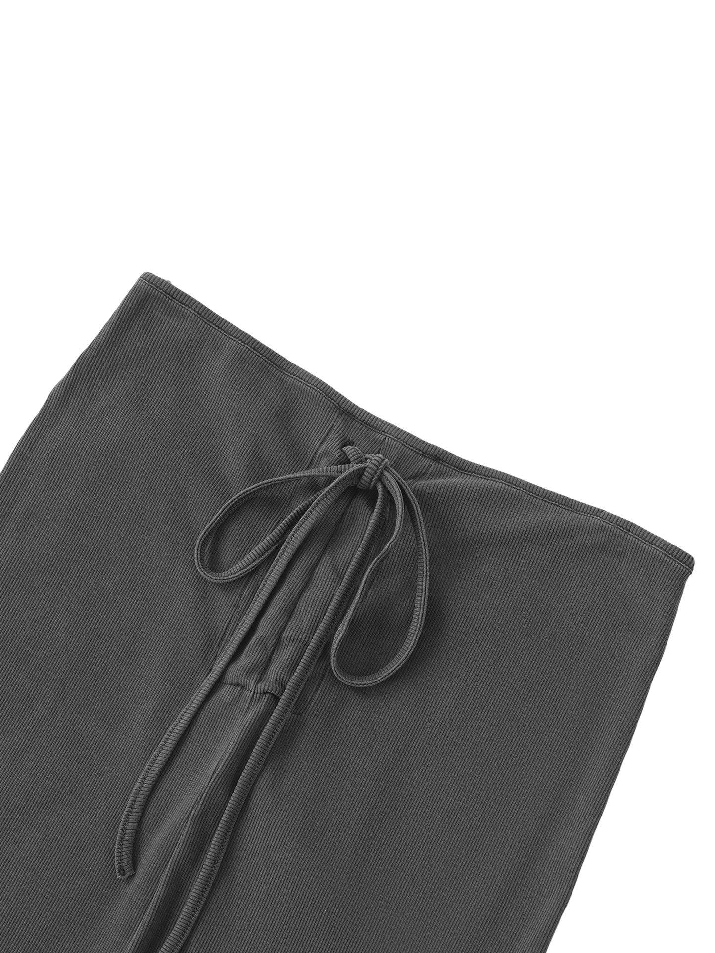 Twin Serpents Dyed Washed Drawstring Maxi Skirt