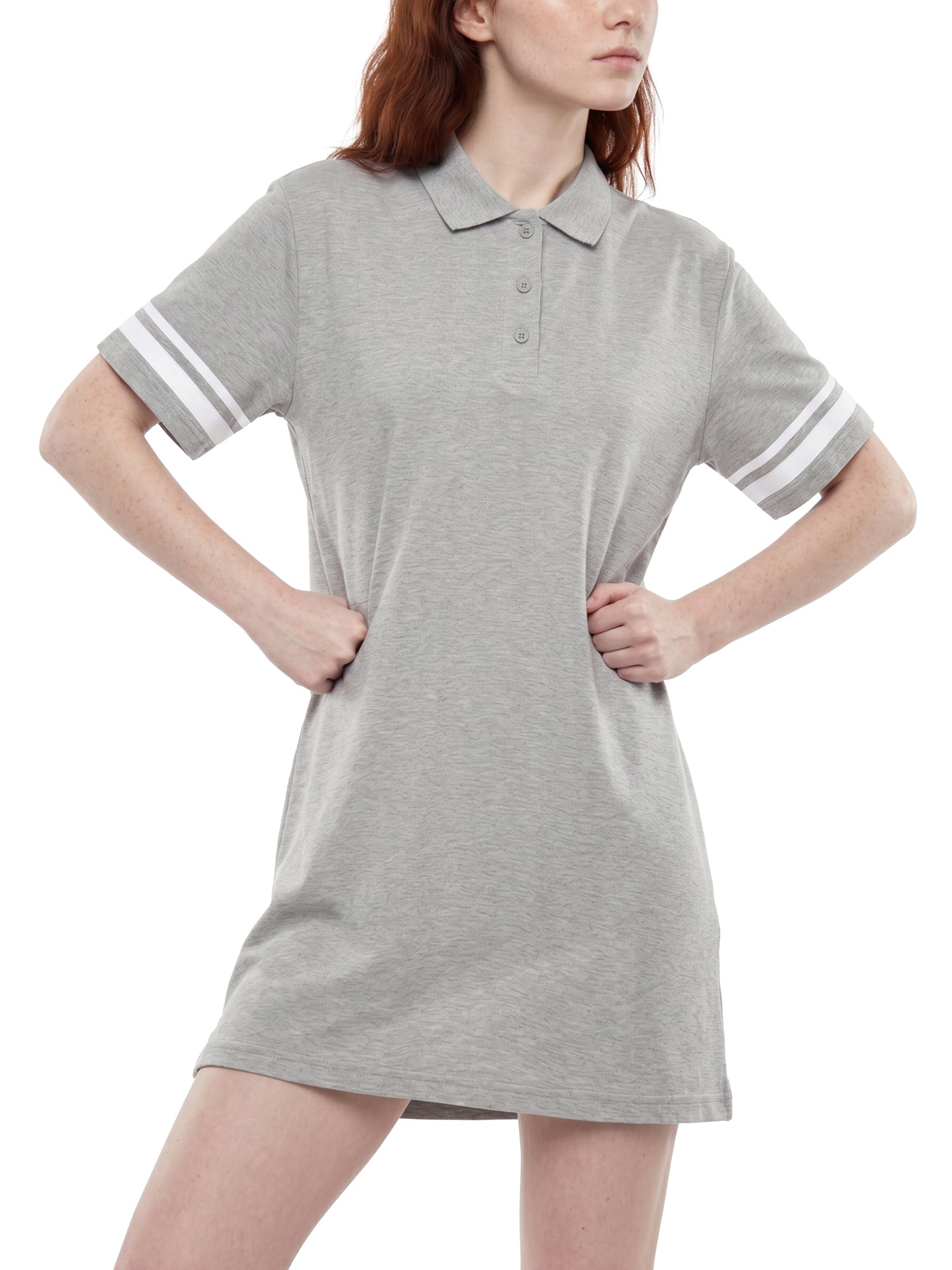 Sabrina Striped Color Block Polo Dress
