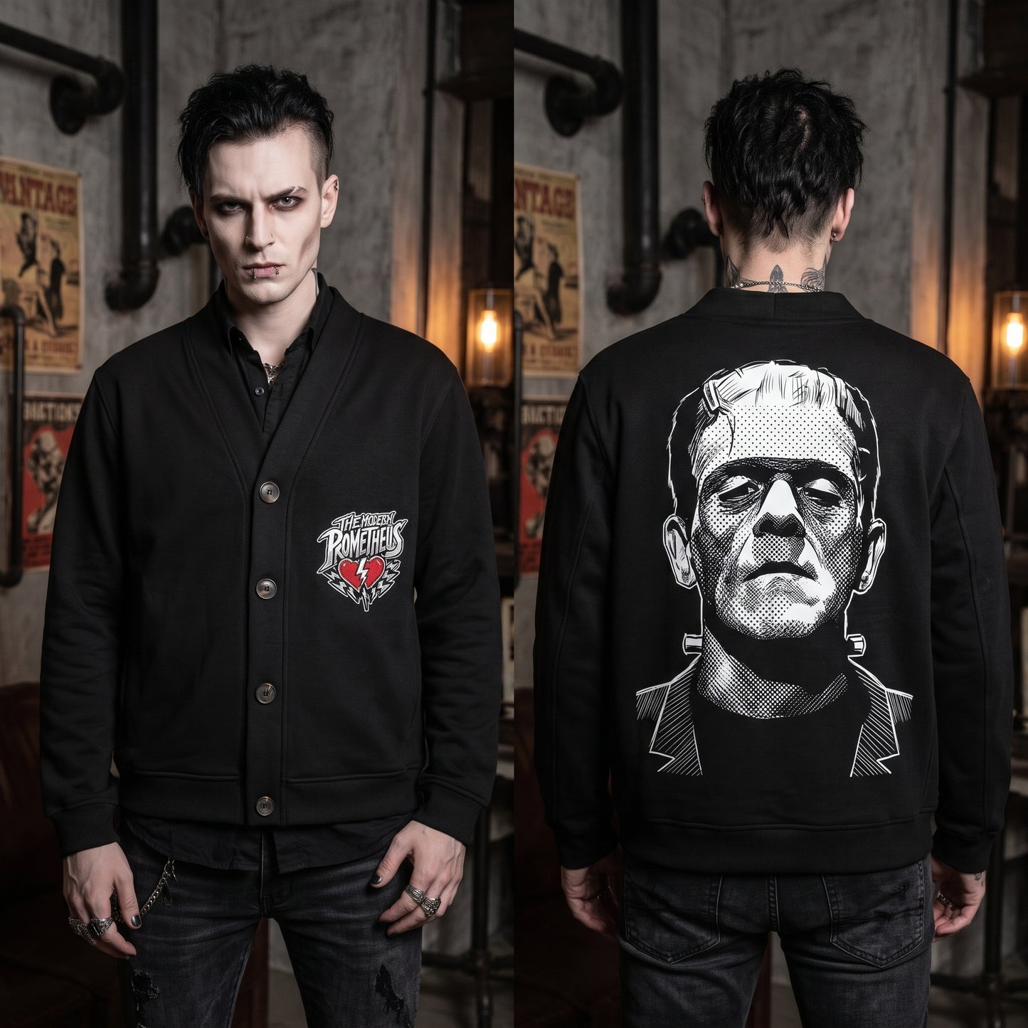 The Modern Prometheus Essential Heavyweight Sweat Cardigan