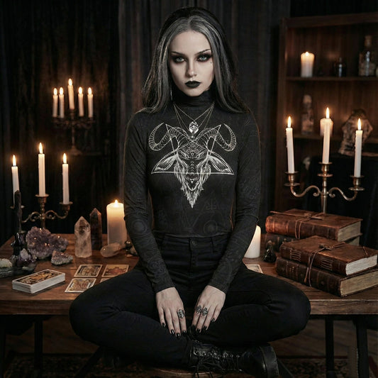 Baphomet Long Sleeve Bodysuit