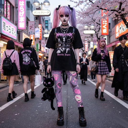 Pastel Spooky High Waist Leggings