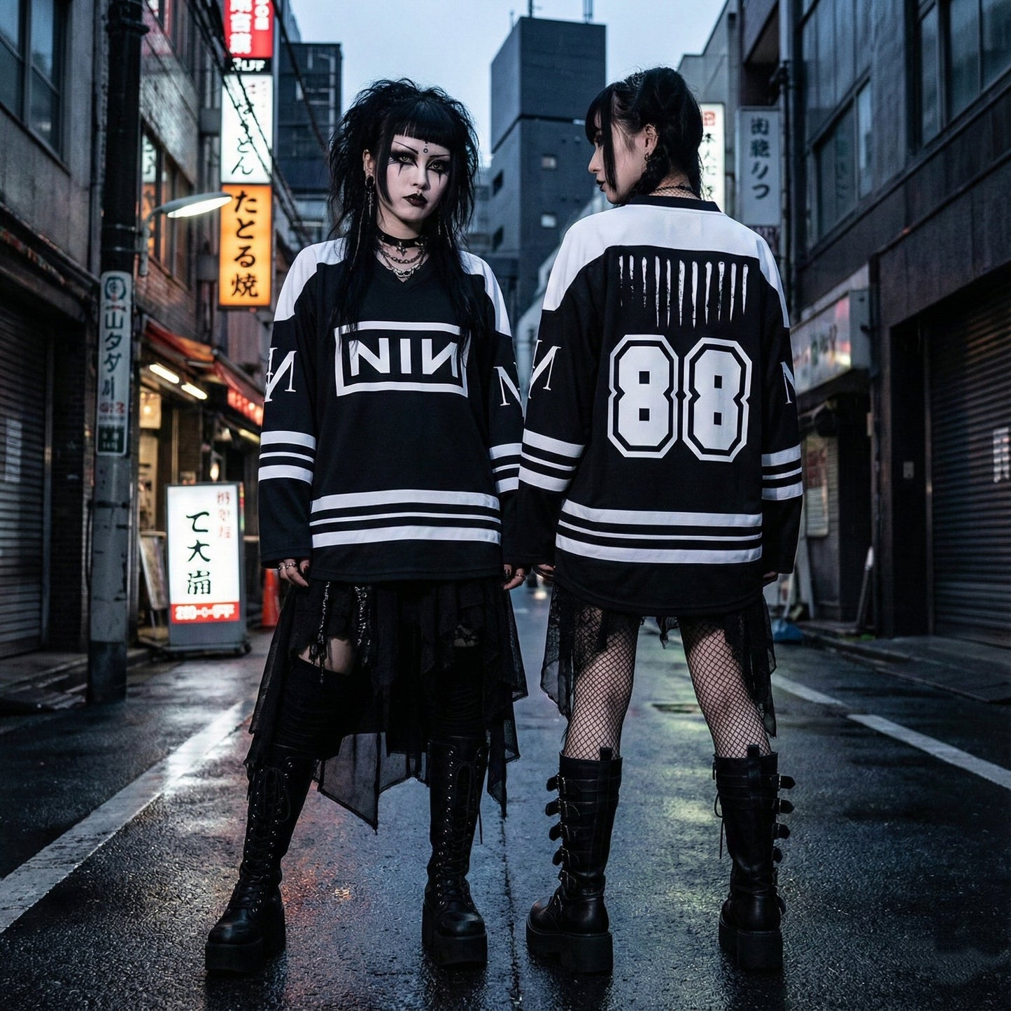NIN Unisex V-neck Hockey Jersey
