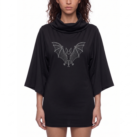 Vampyr Fatale Turtleneck Batwing Top