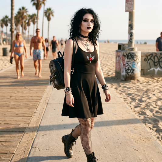 Californication Paneled A-Line Dress
