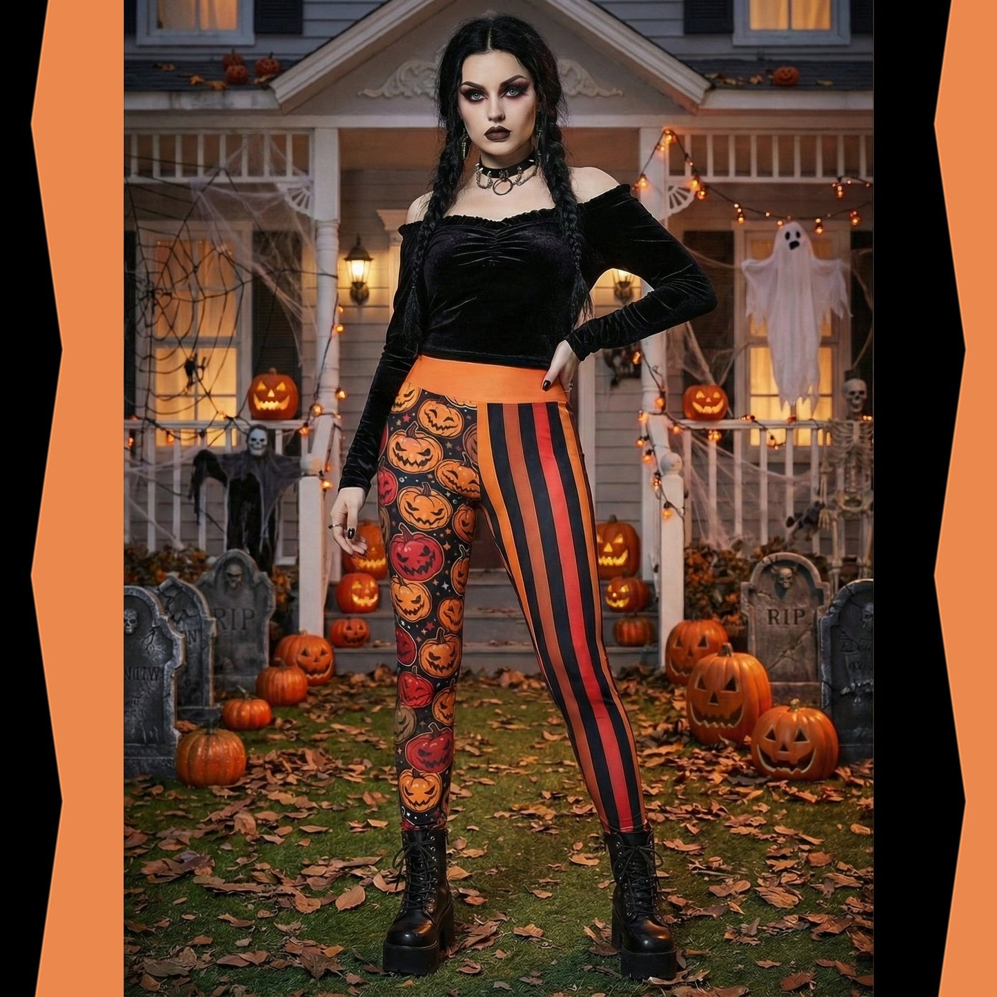 Pumpkin' Queen  High Waist Leggings