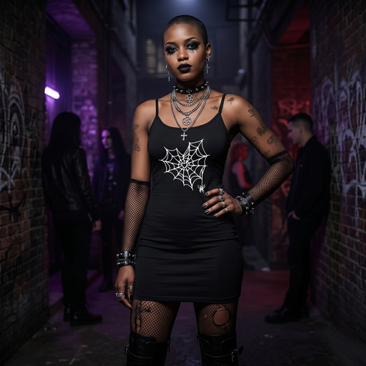 Arachne Solid Tight Sleeveless Dress