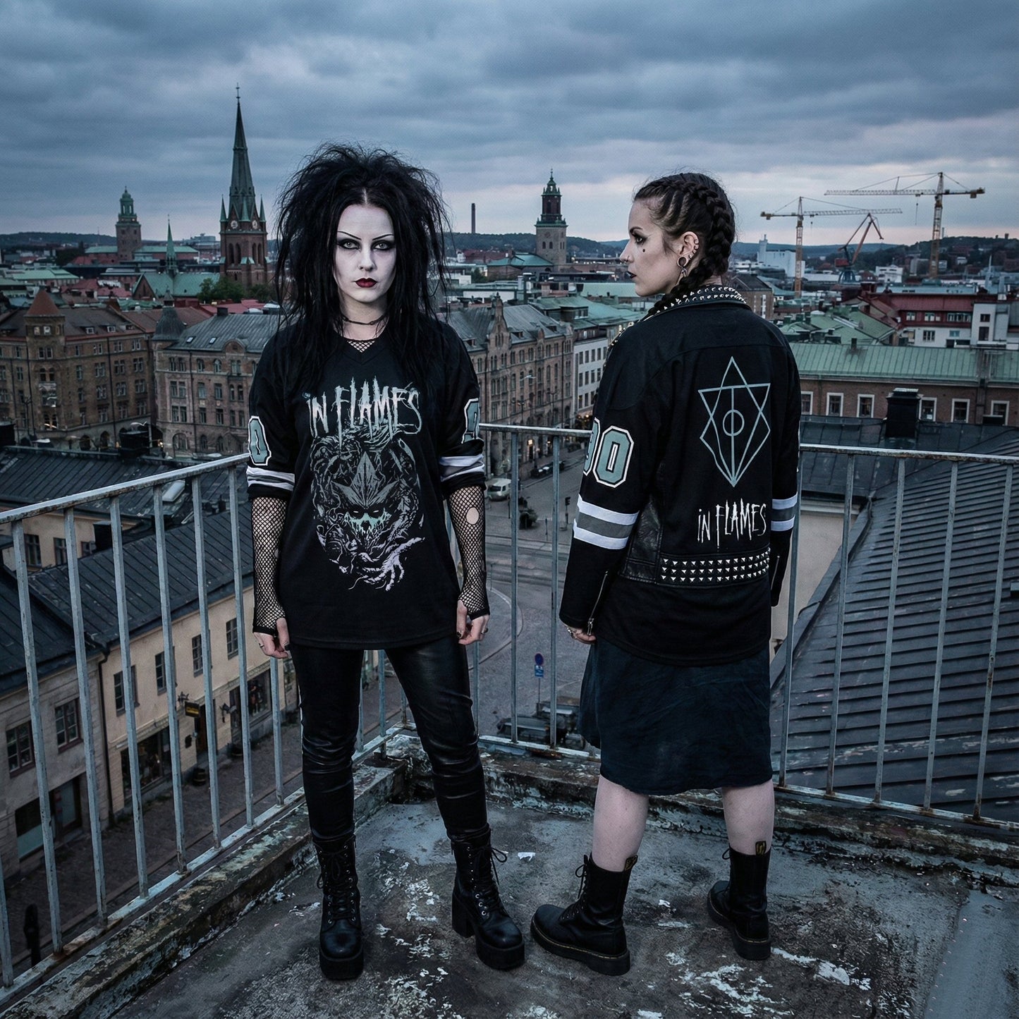 In Flames Unisex V-neck Hockey Jersey