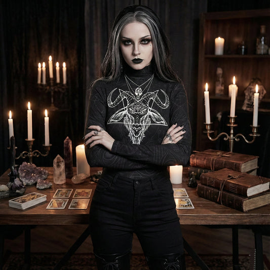 Baphomet Long Sleeve Bodysuit