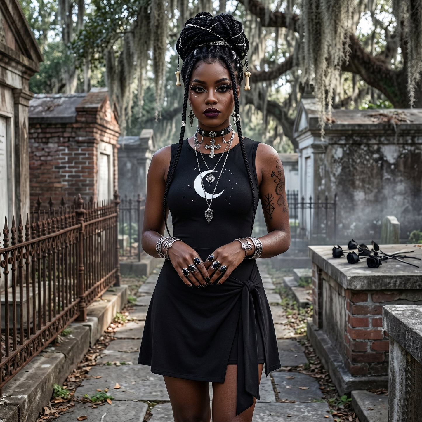 Moonlight Sonata A-Line Sleeveless Dress
