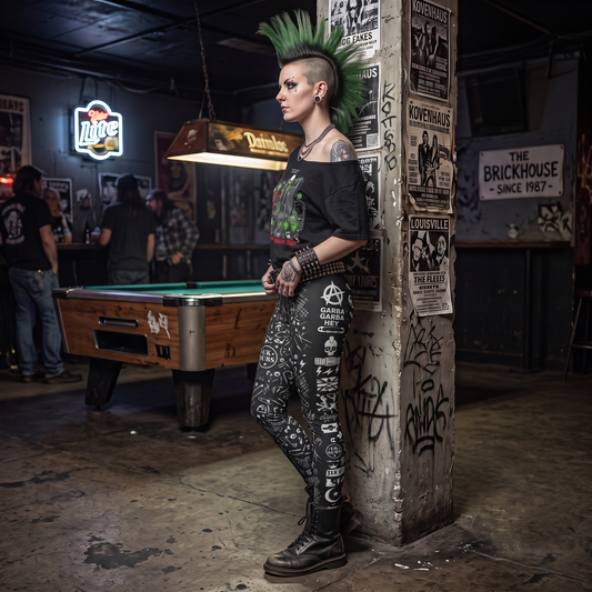 Punk is Not Dead High Waist Leggings