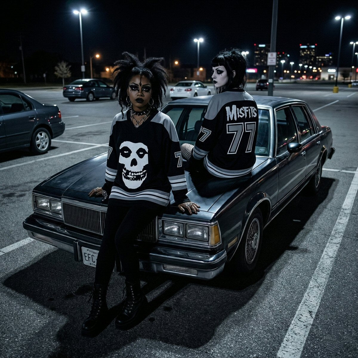 Misfits Unisex V-neck Hockey Jersey