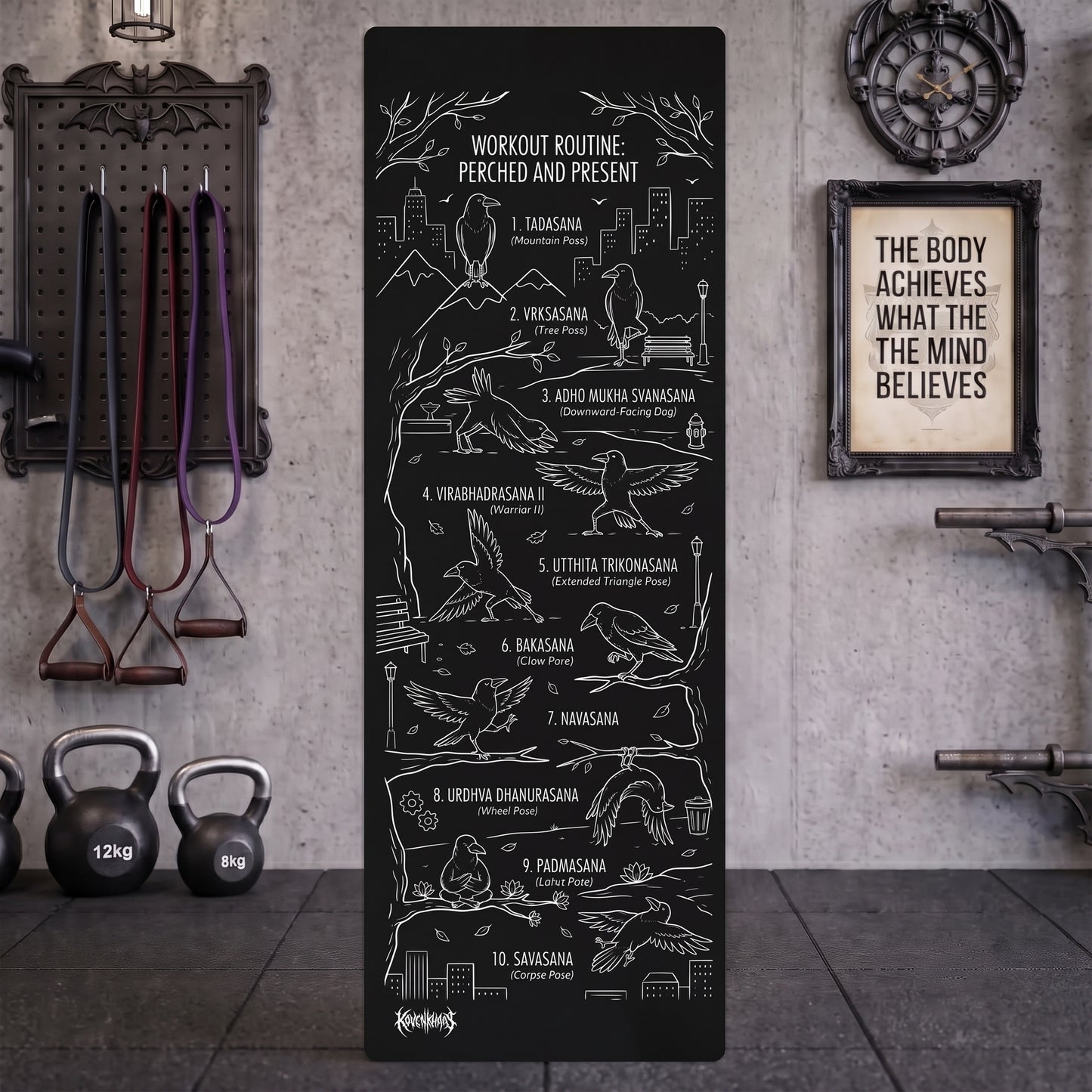 Crow Yoga Mat