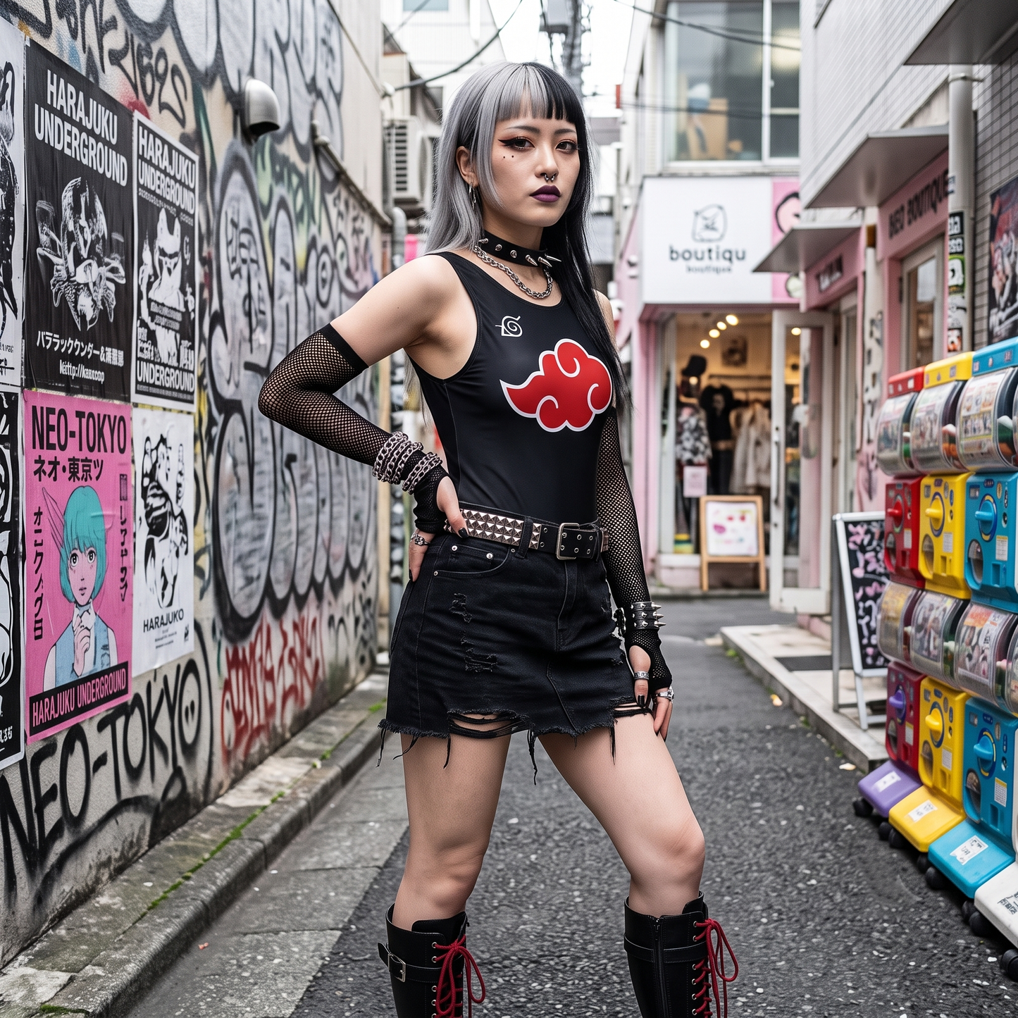 Red Cloud Tank Bodysuit