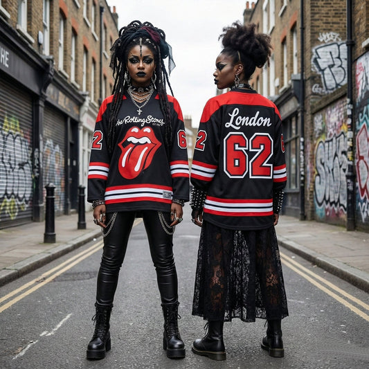 The Rolling Stones Unisex V-neck Hockey Jersey