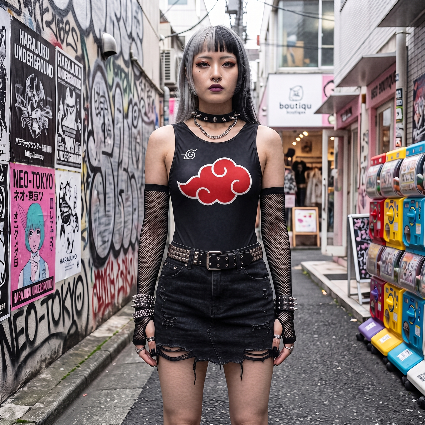 Red Cloud Tank Bodysuit