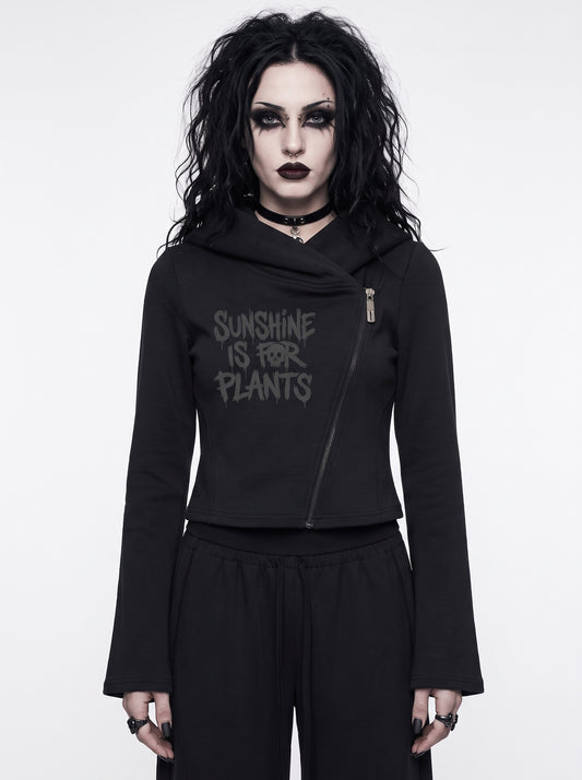 Sunshine For Plants Bell Sleeve Full Zip Hoodie