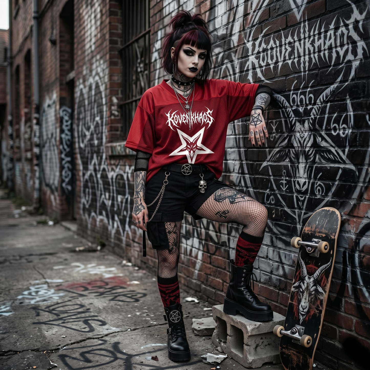 Legion 666 Oversized Unisex Mesh V-Neck Soccer Jersey