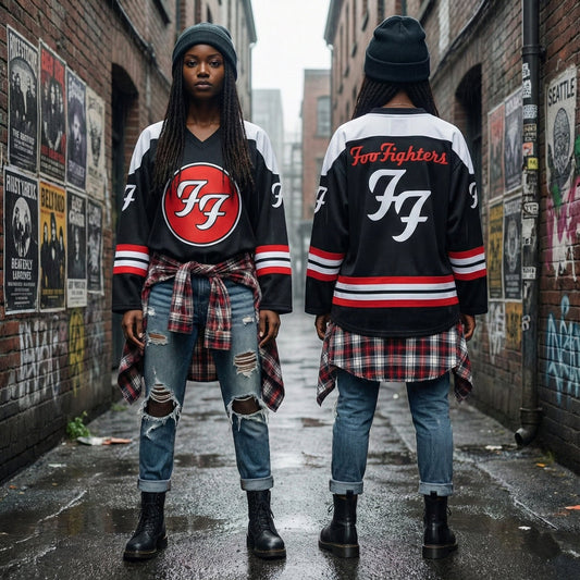 Foo Fighters Unisex V-neck Hockey Jersey