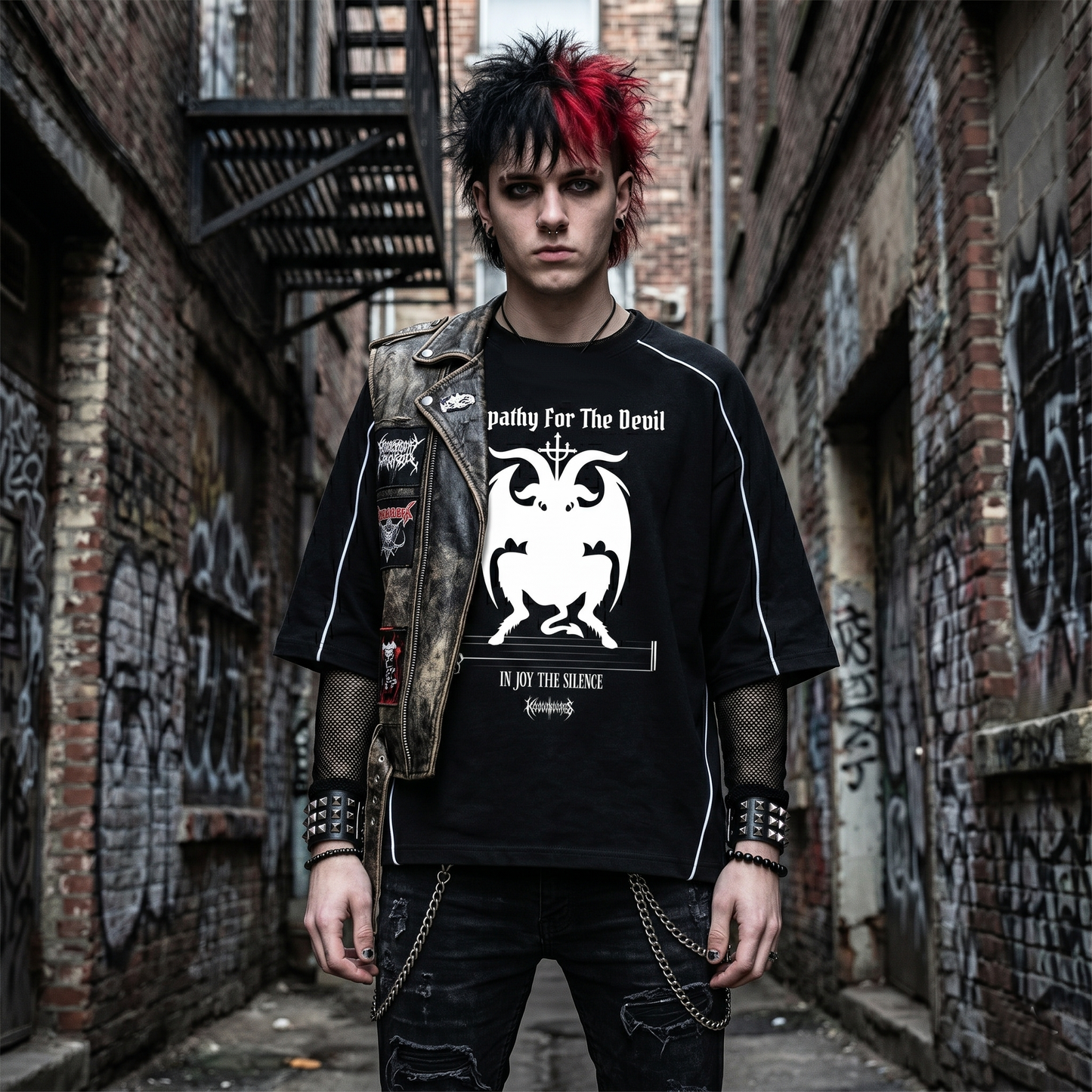 Sympathy For the Devil Unisex Heavyweight Boxy Piping Shirt