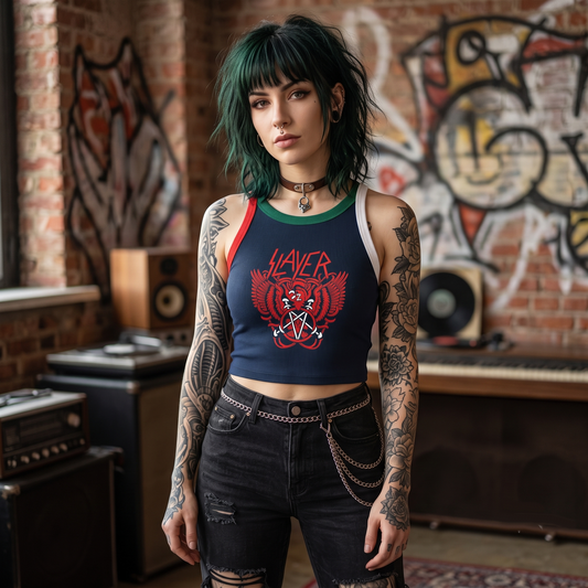 Slayer Color Block Tank Top